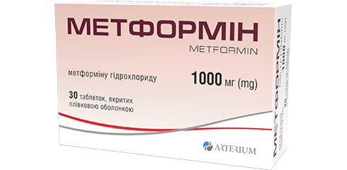 Метформін 1000 in bulk  №30